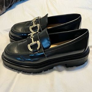 H&M Black Chunky Loafers - Size 8